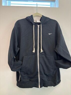 Nike Men Dri-FIT Standard Issue Full Zip Basketball Hoodie Jacket Black M #E11